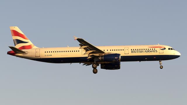 G-EUXM:Airbus A321:British Airways